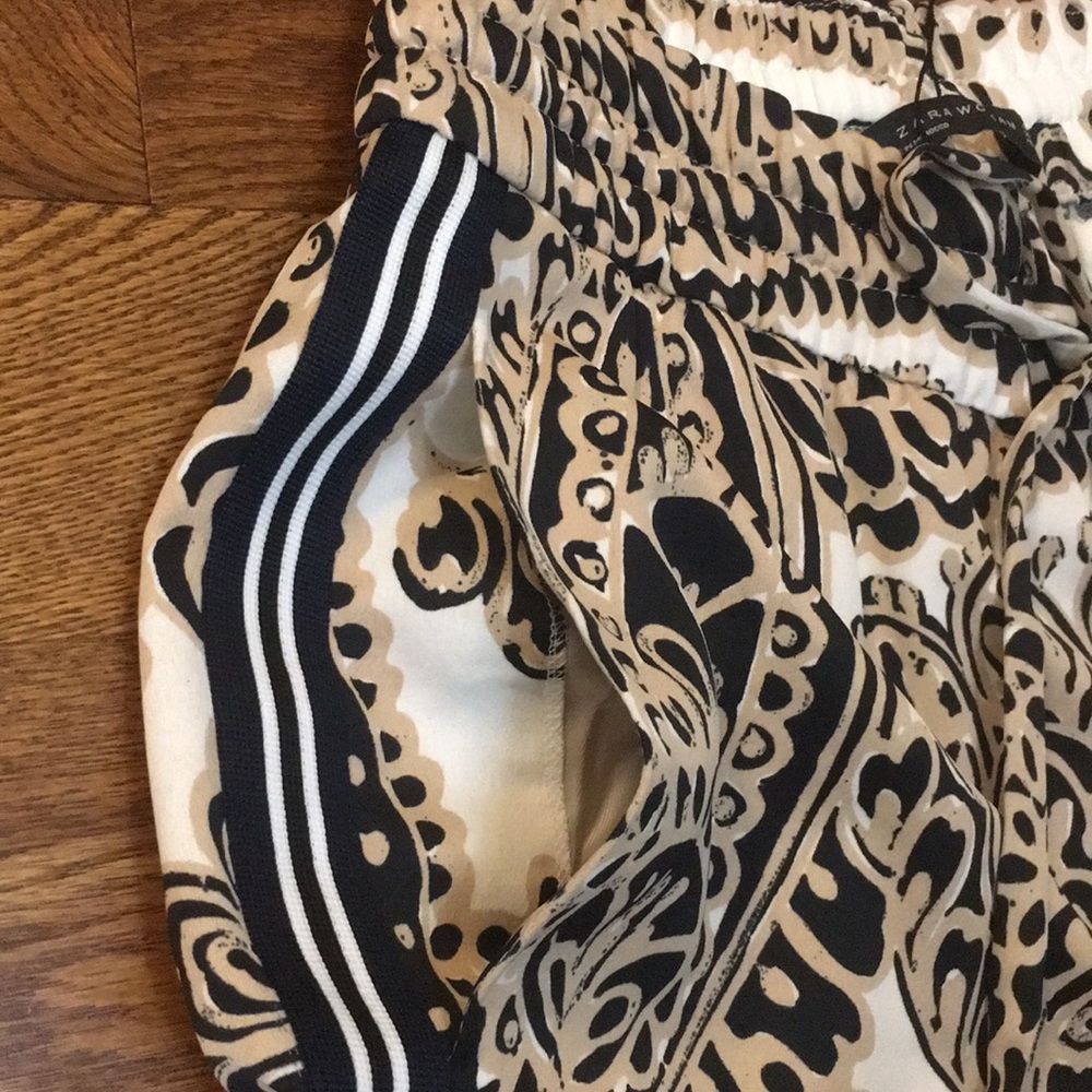 ZARA PAISLEY PRINT PANTS SIZE SMALL - Picture 6 of 7